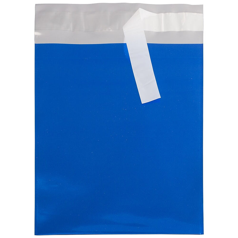 JAM Paper 6.25 x 7.875 Open End Catalog Foil Envelopes with Self-Adhesive Closure, Blue, 25/Pack (1323271)