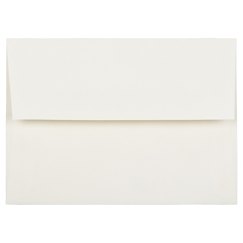 JAM Paper A7 Foil Lined Invitation Envelopes, 5.25 x 7.25, Ecru with Gold Foil, 25/Pack (2354150)