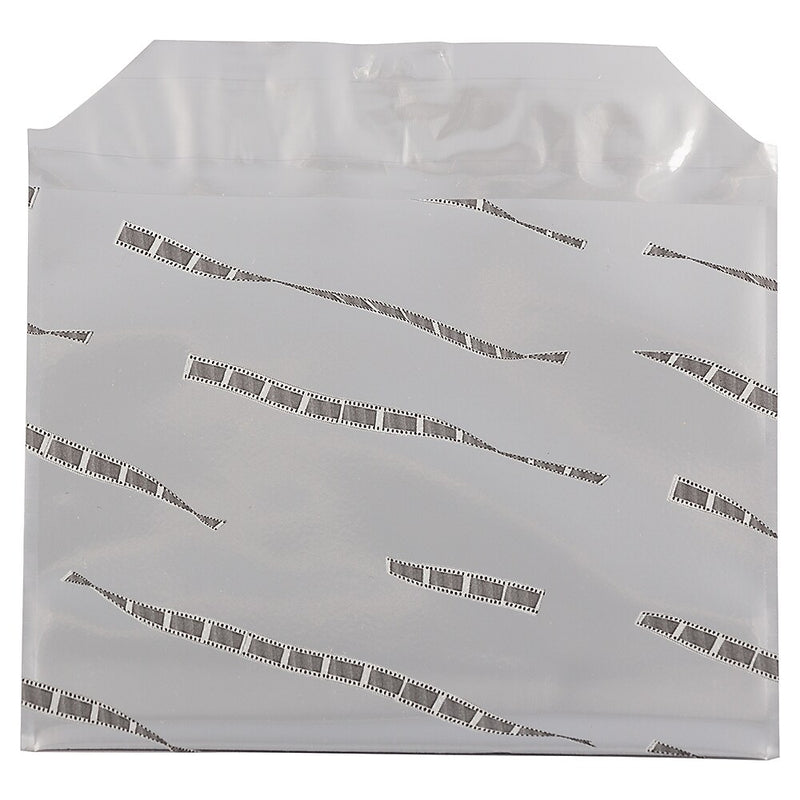 JAM Paper 5 x 6.125 Booklet Foil Envelopes with Self-Adhesive Closure, Silver Film Design, 25/Pack (1323265)