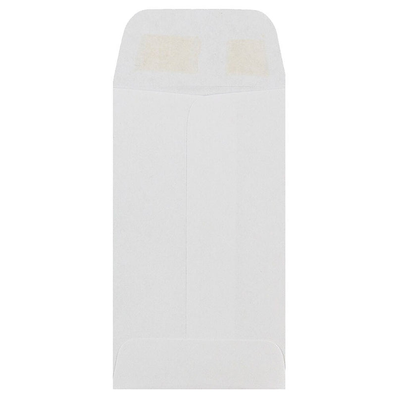 JAM Paper #3 Coin Envelope, 2 1/2" x 4 1/4", White, 1000/Carton (01623183B)