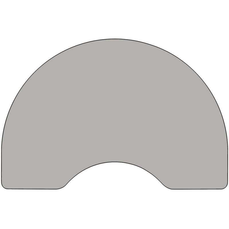 Flash Furniture Wren Kidney Activity Table, 48" x 96", Height Adjustable, Gray (XUA4896KIDGYHA)