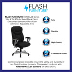 Flash Furniture HERCULES Series Fabric Swivel Big & Tall Executive Office Chair, Black (GO1534BKFAB)