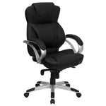 Flash Furniture Hawkins Ergonomic LeatherSoft Swivel High Back Executive Office Chair, Black (H9626L2)