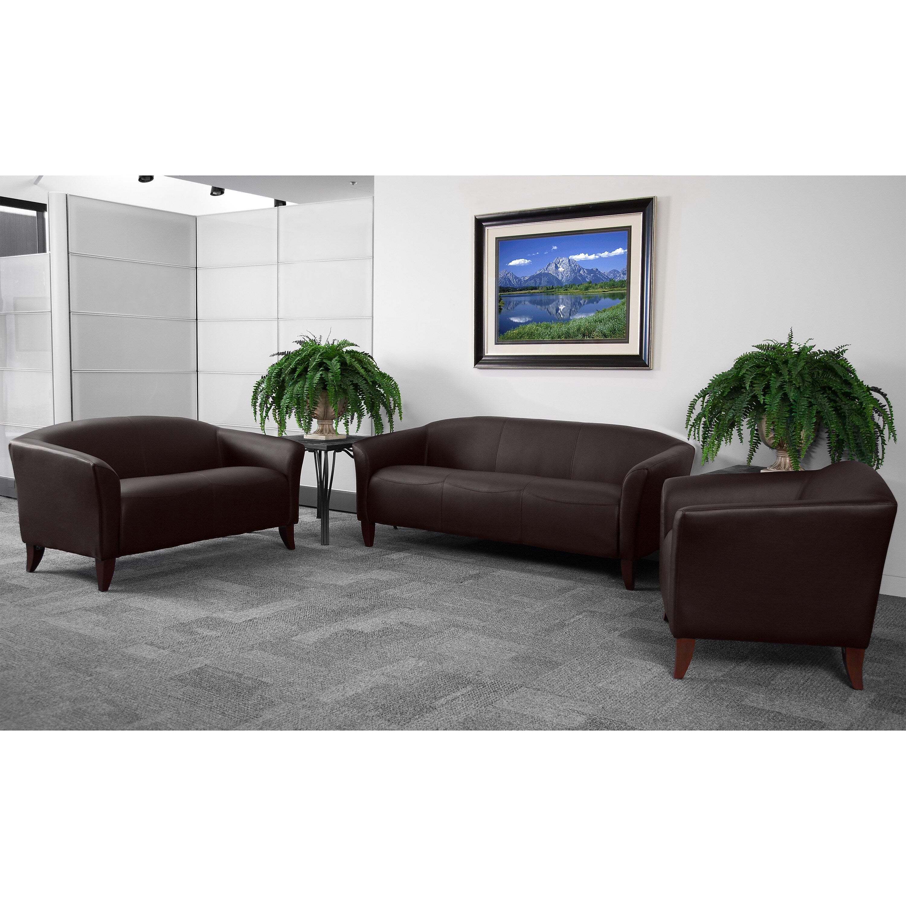 Flash Furniture Hercules LeatherSoft Guest Chair, Brown (1111BN)