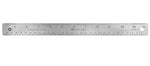 Westcott 12" Standard Stainless Steel Ruler, Silver (10612)