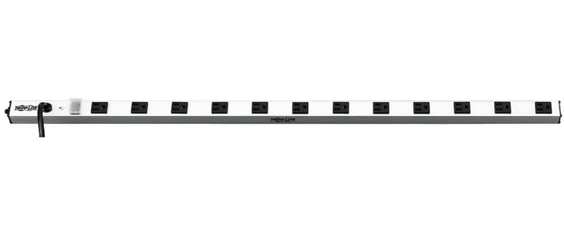 Tripp Lite Multiple Outlet 36" Power Strip, 12 Outlets, 15' Cord, Silver (TRPPS3612)