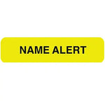 Chart Alert Medical Labels, Name Alert, Fluorescent Chartreuse, 5/16x1-1/4", 500 Labels