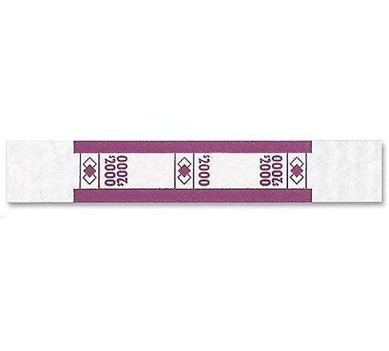 SecurIT $2,000 Currency Straps, 1000/Pack (PMF55032)