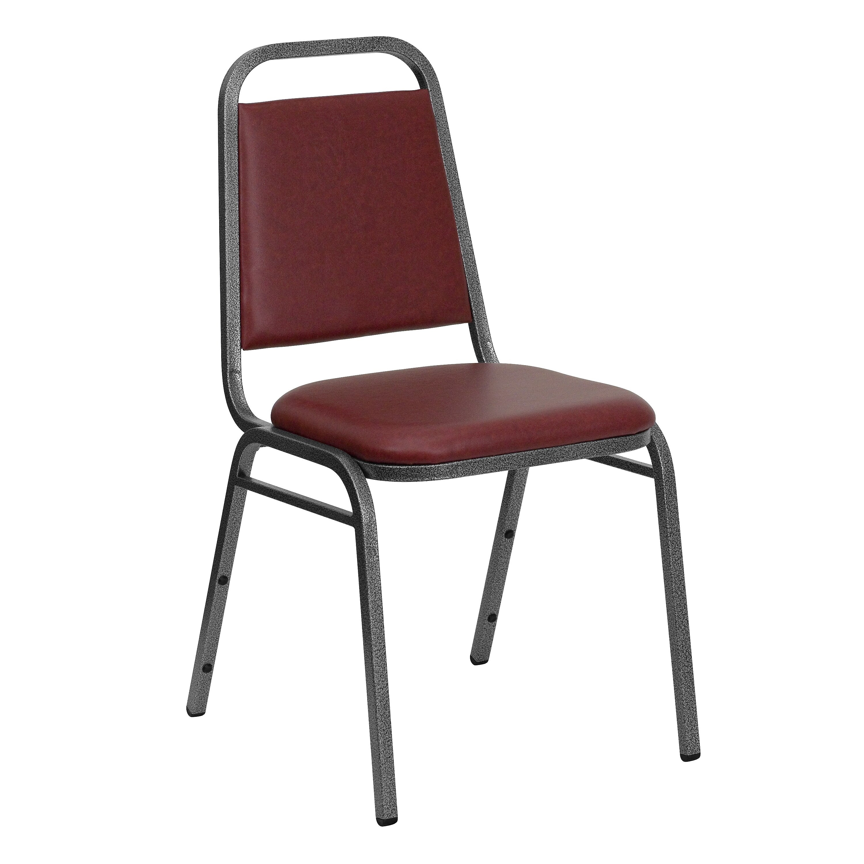 Flash Furniture HERCULES Traditional Metal Stacking Banquet Chair, Silver Vein Frame (FDBHF2BYVYL)
