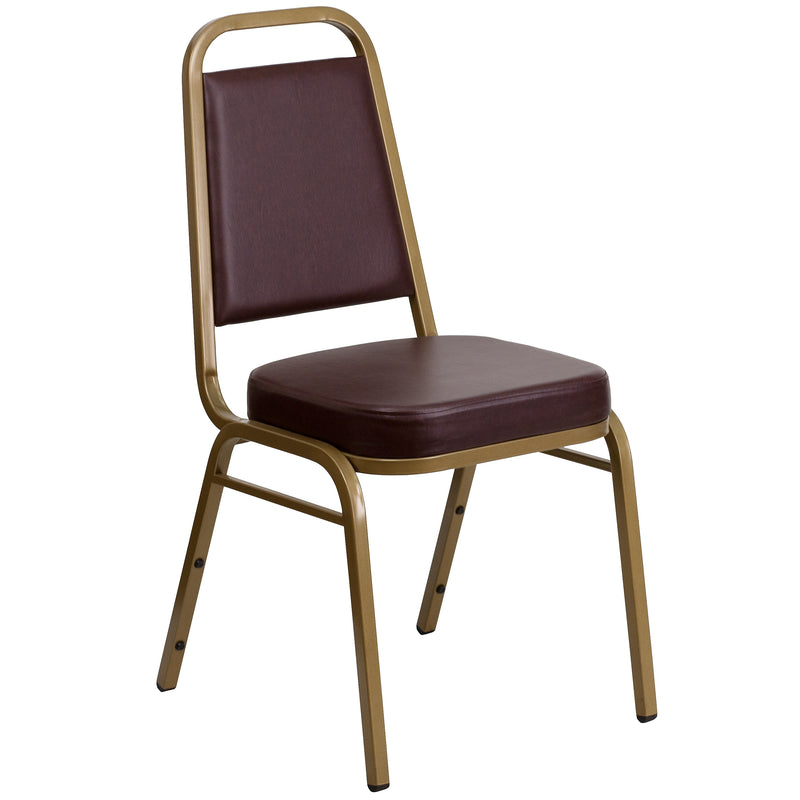 Flash Furniture Hercules Contemporary Metal Dining Chair, Gold Frame (FDBHF1AGBN)