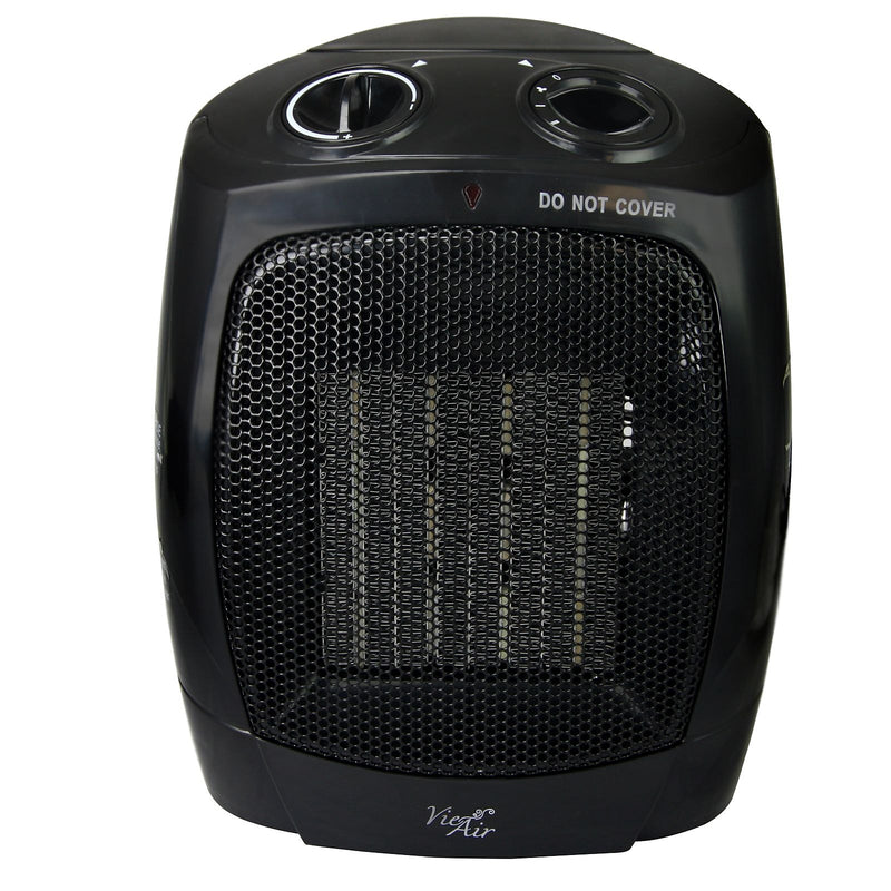 Vie Air 1500W Portable 2 Setting Fan Heater, Black (VA-603A)