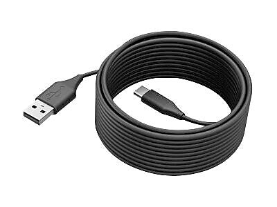 Jabra 16.4' USB C to A Cable, Black (14202-11)