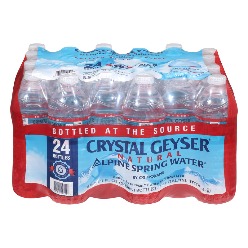 Crystal Geyser 100% Natural Spring Water, 16.9 oz., 24 Bottles/Case (CGW24514CS)