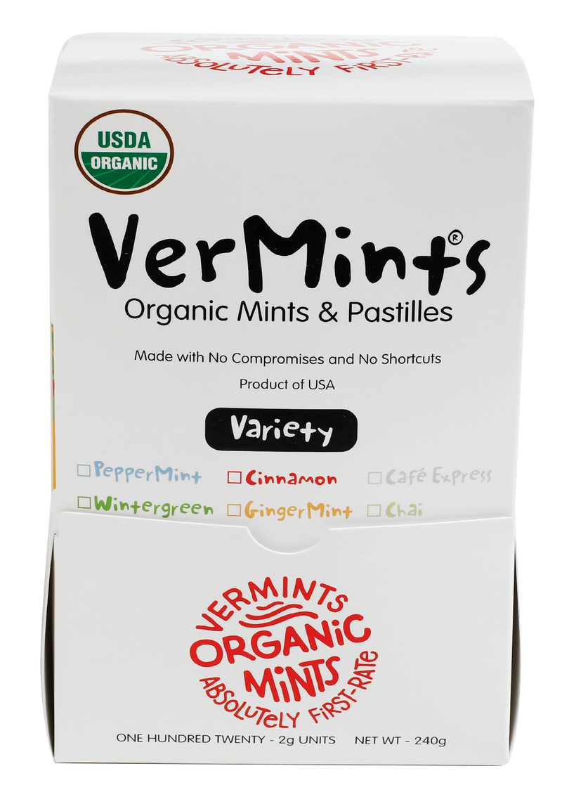 VerMints Mints, Assorted Flavors, 120 Pieces/Pack, 120/Box (VNT00991)
