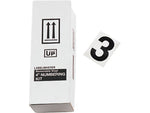 Labelmaster 4" Number 3, Clear Vinyl, 3.38" x 4.75", 25/Pack (SS4B3)