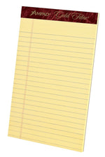 Ampad Gold Fibre Notepads, 5" x 8", College Ruled, Canary, 50 Sheets/Pad, 12 Pads/Pack (TOP 20-004R)