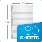 Oxford 1-Subject Notebooks, 5" x 7.75", College Ruled, 80 Sheets, Blue (65119)