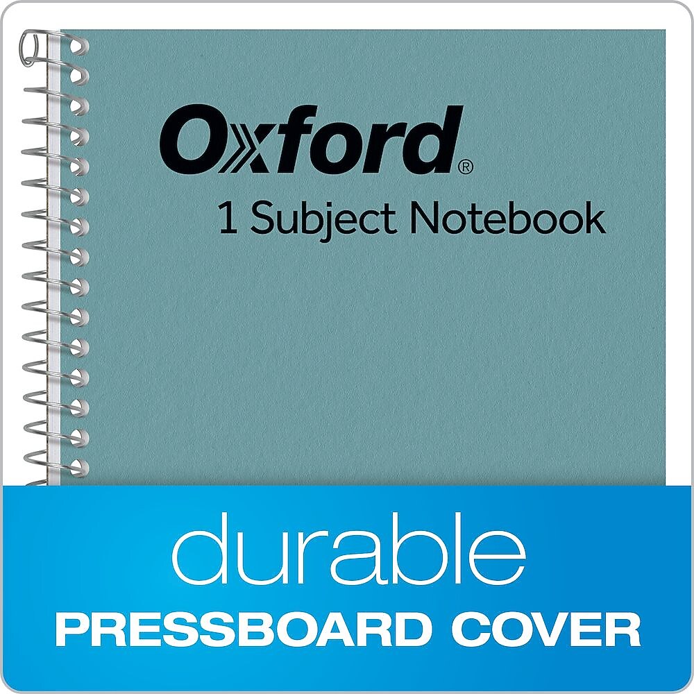 Oxford 1-Subject Notebooks, 5" x 7.75", College Ruled, 80 Sheets, Blue (65119)