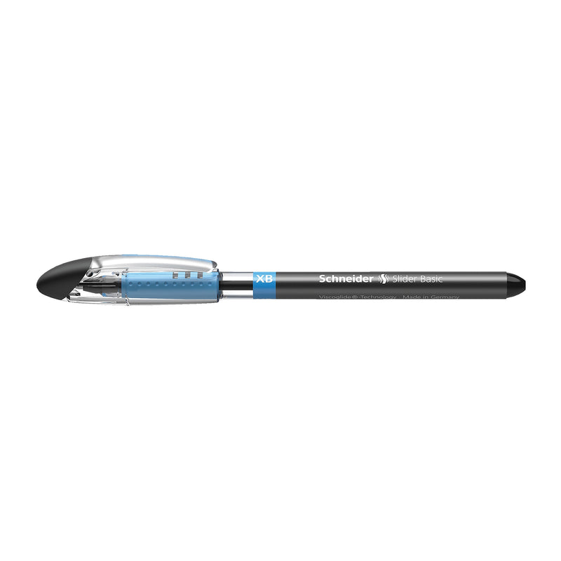 Schneider Slider Basic XB (Extra Broad), Ballpoint Pen, Box of 10 Pens, Black (151201)