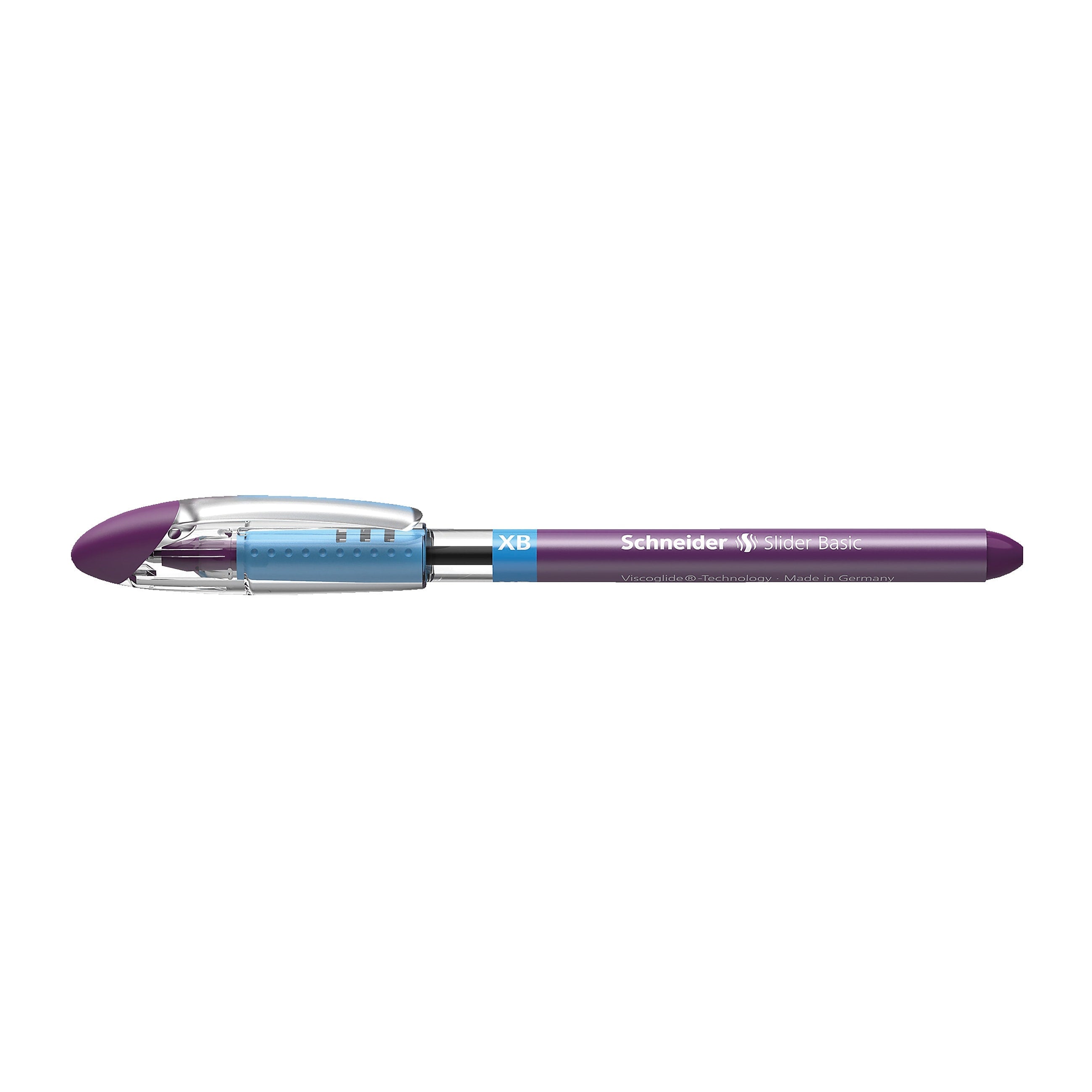 Schneider Slider Basic XB Ballpoint Pen, Broad Point, Purple Ink, 10/Box (RED151208)
