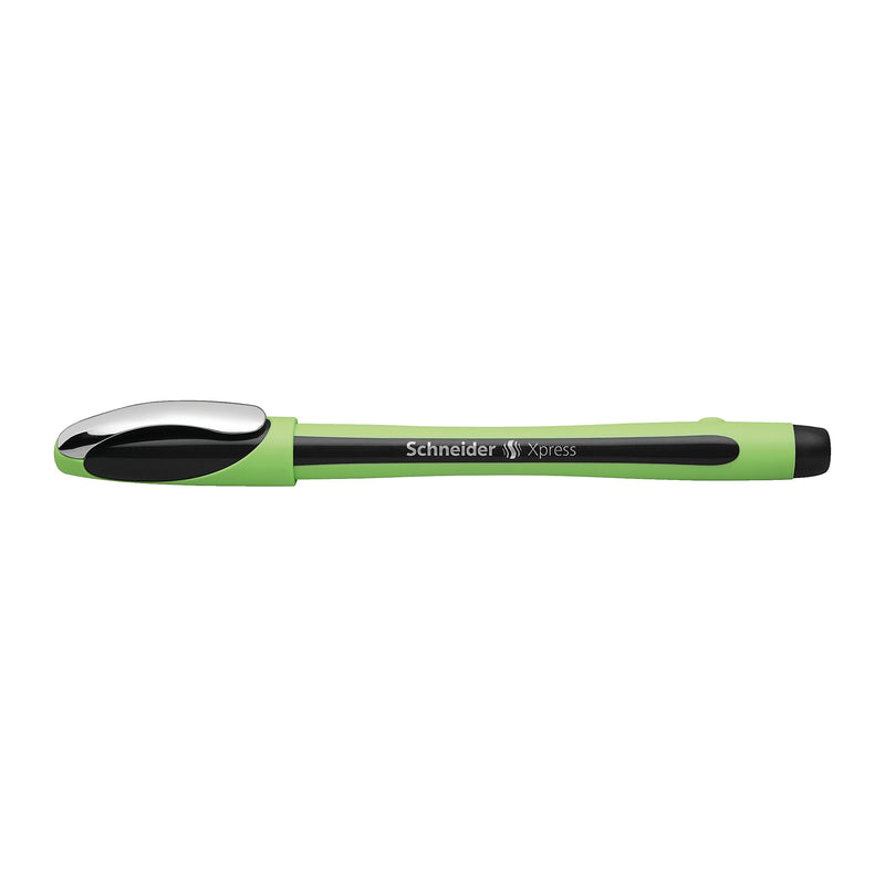 Schneider Xpress Premium Fineliner, 0.8 MM, Porous Point Pen, Box of 10 Pens, Black (190001)