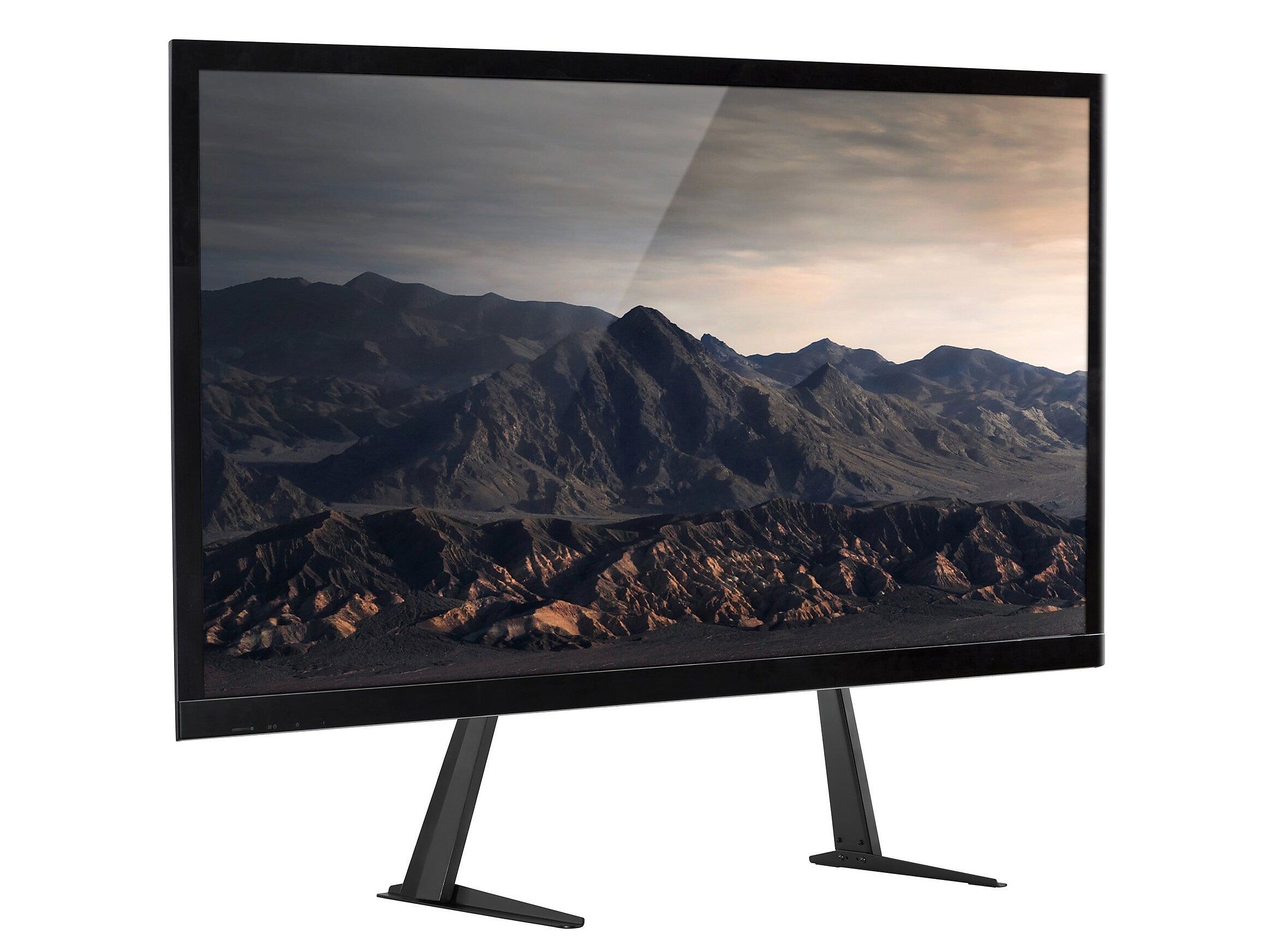 Mount-It! Steel Pedestal TV Stand, Screens up to 70", Black (MI-859)