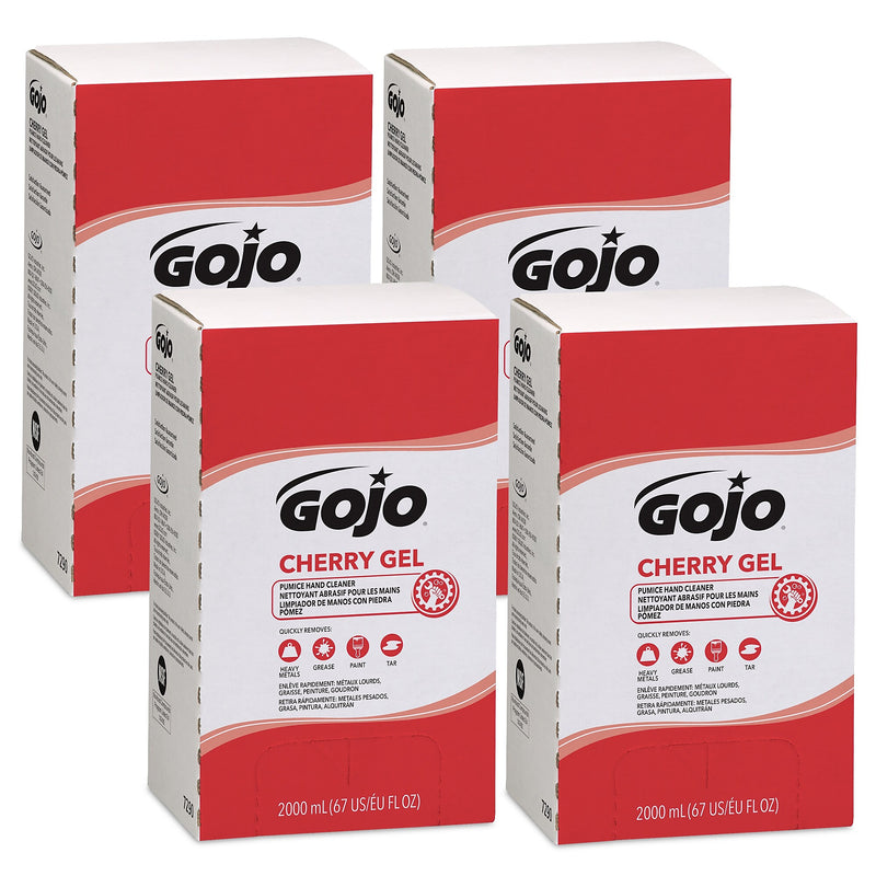 GOJO Cherry Gel Liquid Hand Soap Refill for PRO TDX Dispenser, Cherry Scent, 67.6 oz., 4/Carton (7290-04)