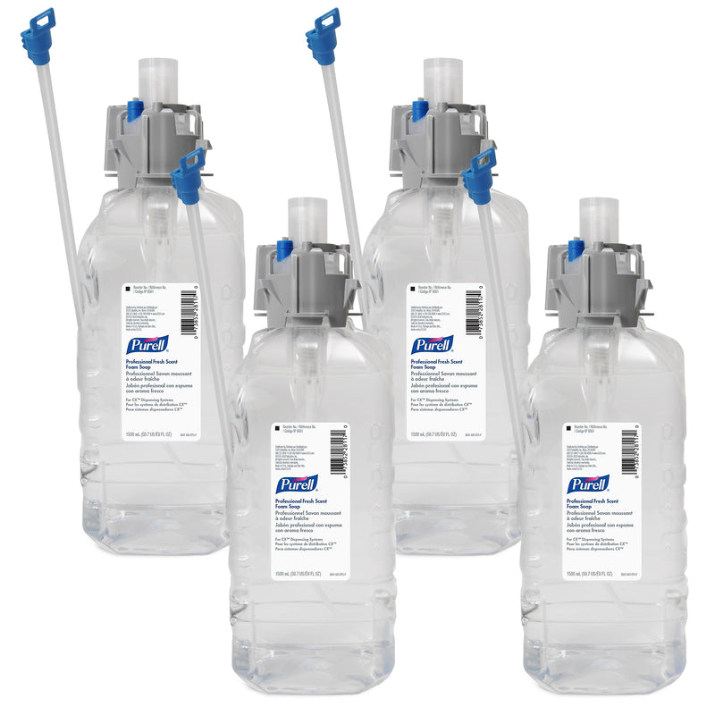 PURELL Professional Foaming Hand Soap Refill for CX Dispenser, Fresh Scent, 1500ml., 4/Carton (8561-04)