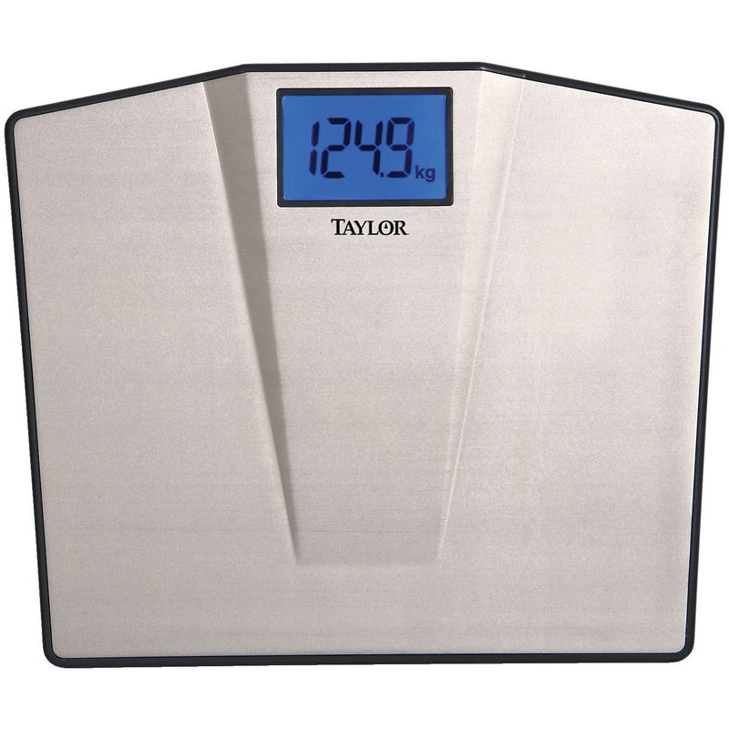 Taylor Precision Products TAP74104102 Bathroom Scale, Silver, 550lbs. Capacity