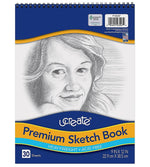 Pacon Art1st 9" x 12" Spiral Bound Sketch Book, 30 Sheets/Book (103207)