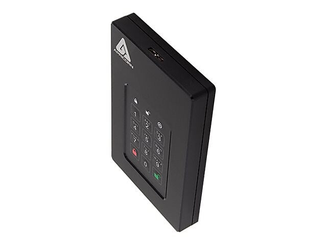 Apricorn Aegis Fortress 5TB, External Hard Drive, Black (AFL3-5TB)