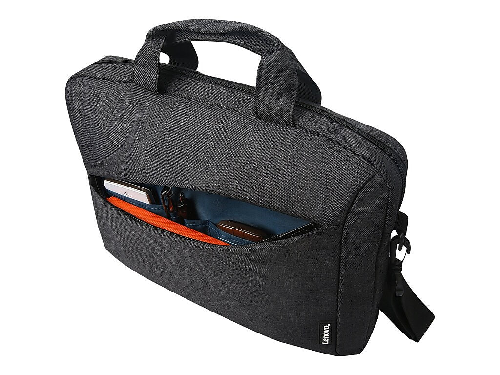 Lenovo Casual 15.6" Fabric Water Resistant Laptop Bag, Charcoal Black (GX40Q17229)