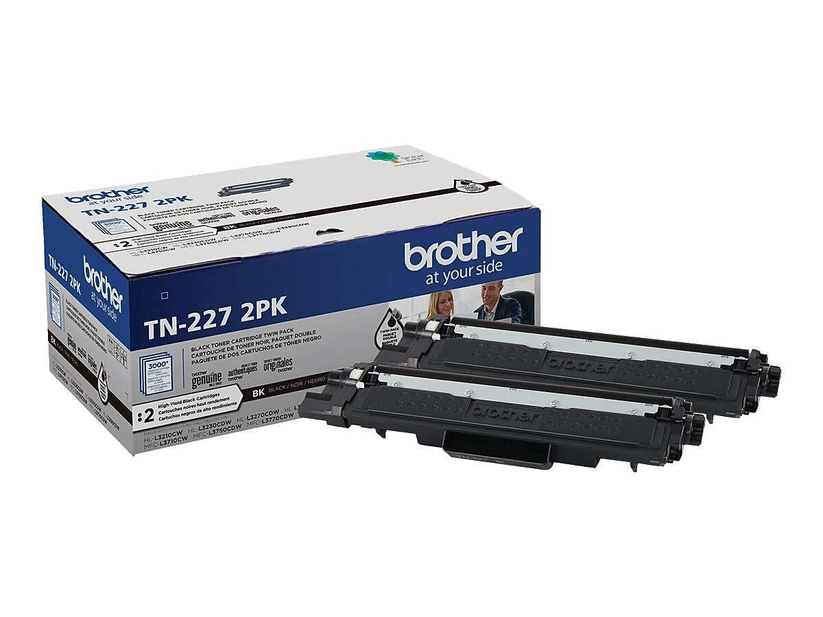 Brother TN7602PK Black High Yield Toner Cartridge