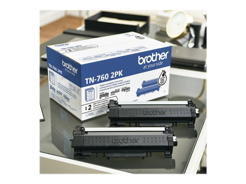 Brother TN7602PK Black High Yield Toner Cartridge
