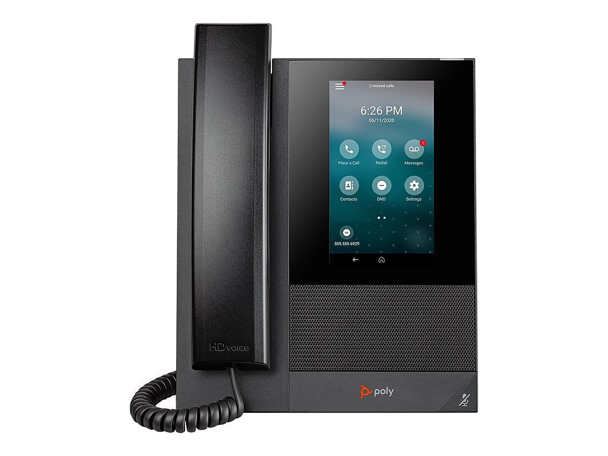 Poly CCX 400 OpenSIP 2200-49700-025 Corded Phone, Black