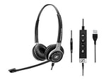 EPOS IMPACT SC 665 USB Stereo Computer Headset, On Ear, Black/Silver (1000645)
