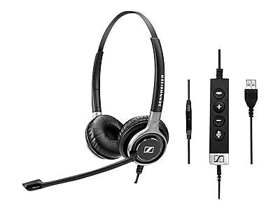 EPOS IMPACT SC 665 USB Stereo Computer Headset, On Ear, Black/Silver (1000645)