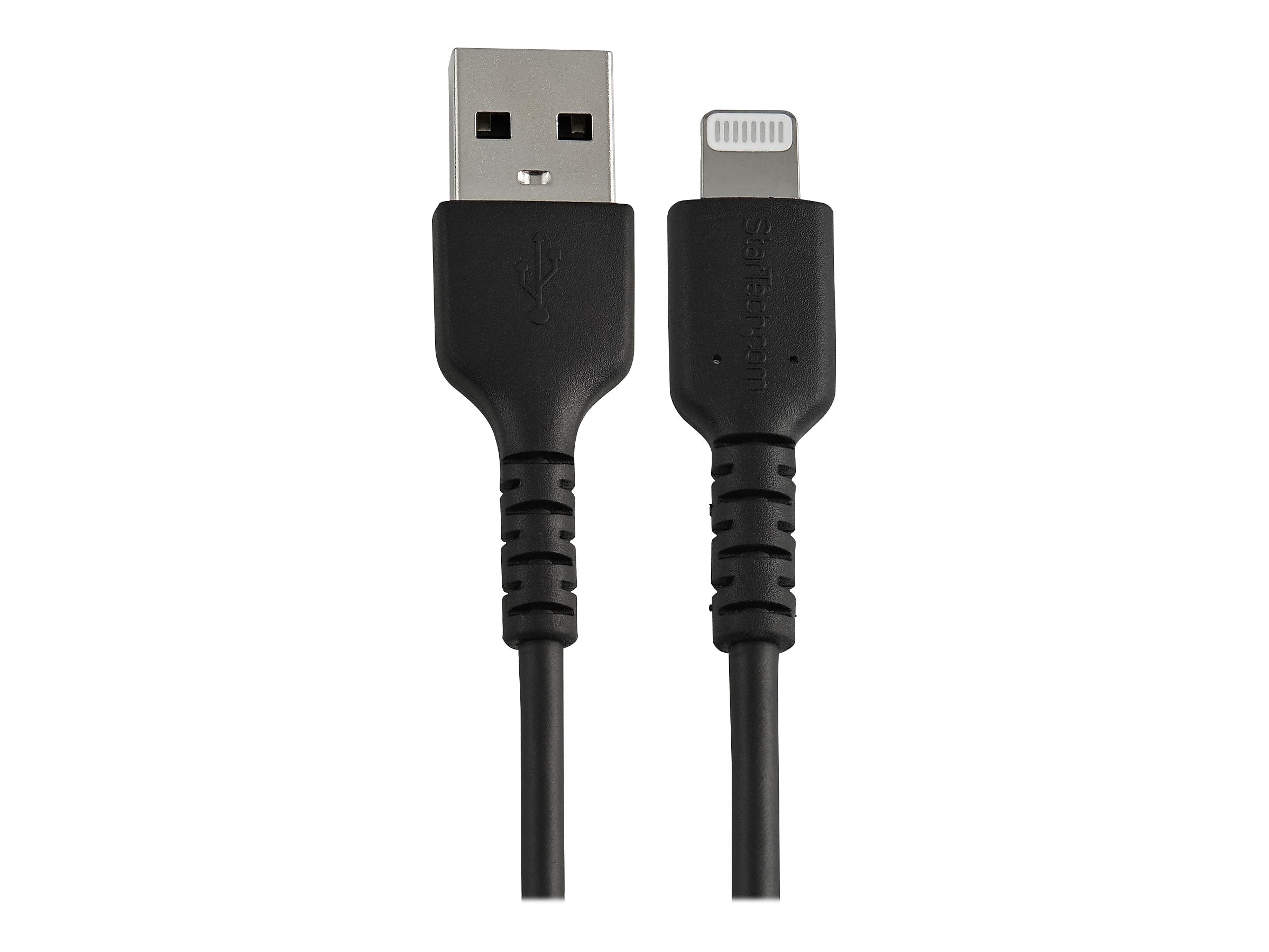 StarTech.com Lightning USB Cable for iPhone/iPad/iPod Touch, Black (RUSBLTMM15CMB)
