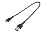 StarTech.com Lightning USB Cable for iPhone/iPad/iPod Touch, Black (RUSBLTMM30CMB)
