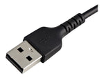 StarTech.com Lightning USB Cable for iPhone/iPad/iPod Touch, Black (RUSBLTMM30CMB)