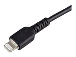 StarTech.com Lightning USB Cable for iPhone/iPad/iPod Touch, Black (RUSBLTMM30CMB)