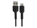 StarTech.com Lightning USB Cable for iPhone/iPad/iPod Touch, Black (RUSBLTMM30CMB)