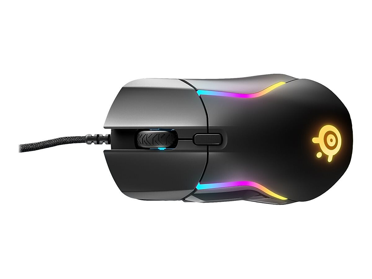 SteelSeries Rival 5 Ergonomic Optical USB Gaming Mouse, Matte Black (62551)