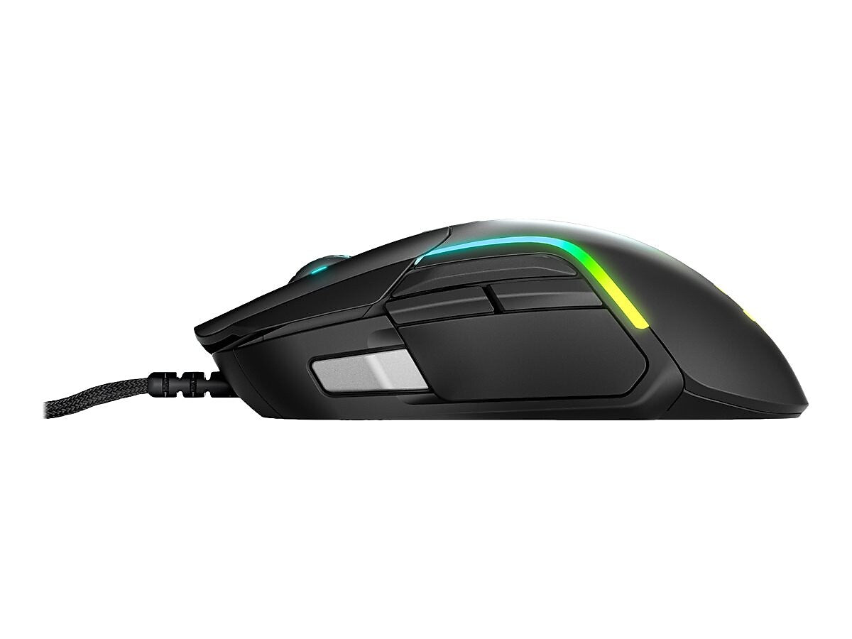 SteelSeries Rival 5 Ergonomic Optical USB Gaming Mouse, Matte Black (62551)