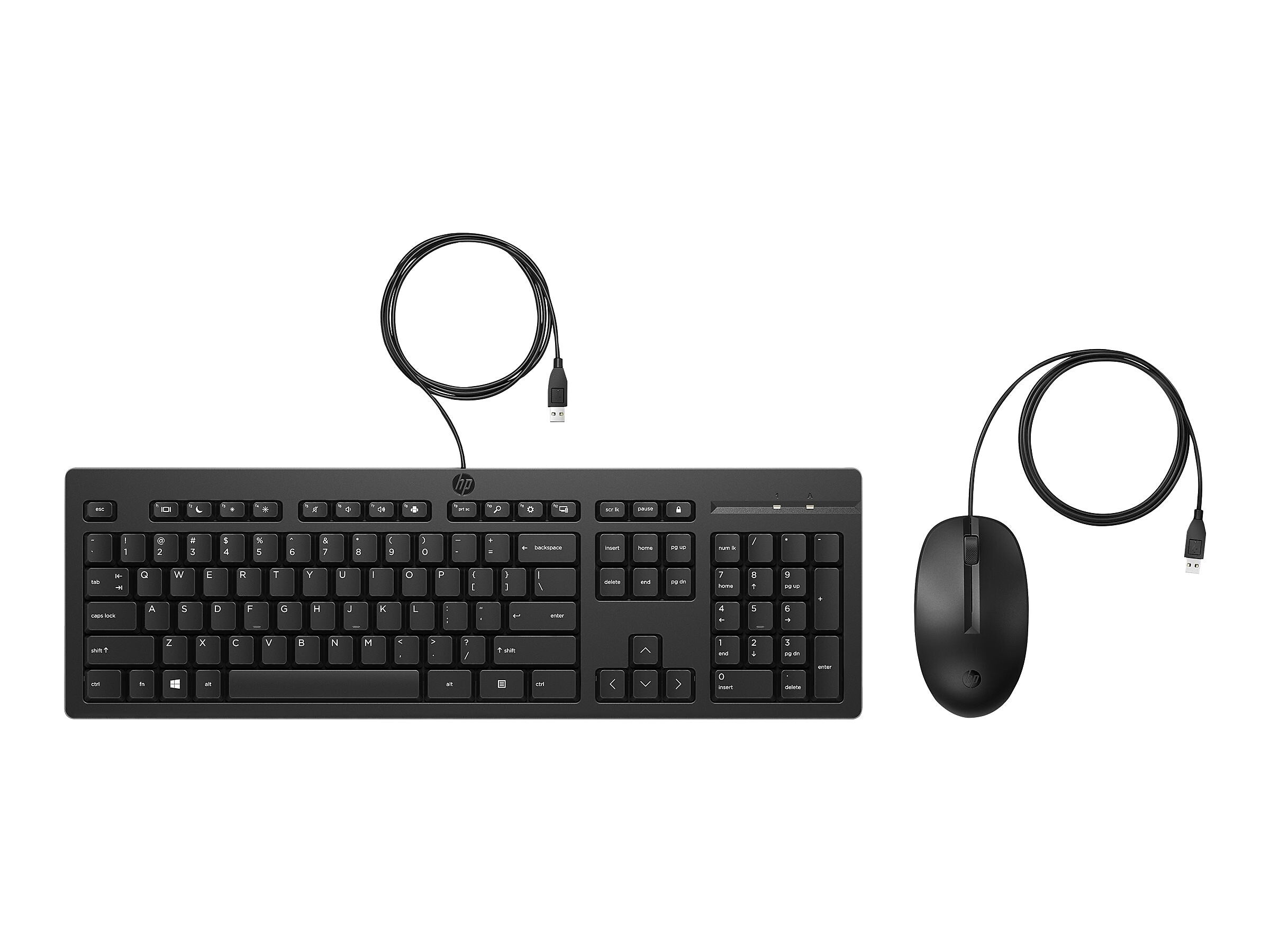 HP 225 Keyboard and Mouse Combo, Black (286J4AA#ABA)