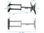 Mount-It! Full-Motion Wall TV Mount, 110 Lbs. Max. (MI-393)