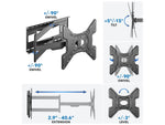 Mount-It! Full-Motion Wall TV Mount, 110 Lbs. Max. (MI-393)