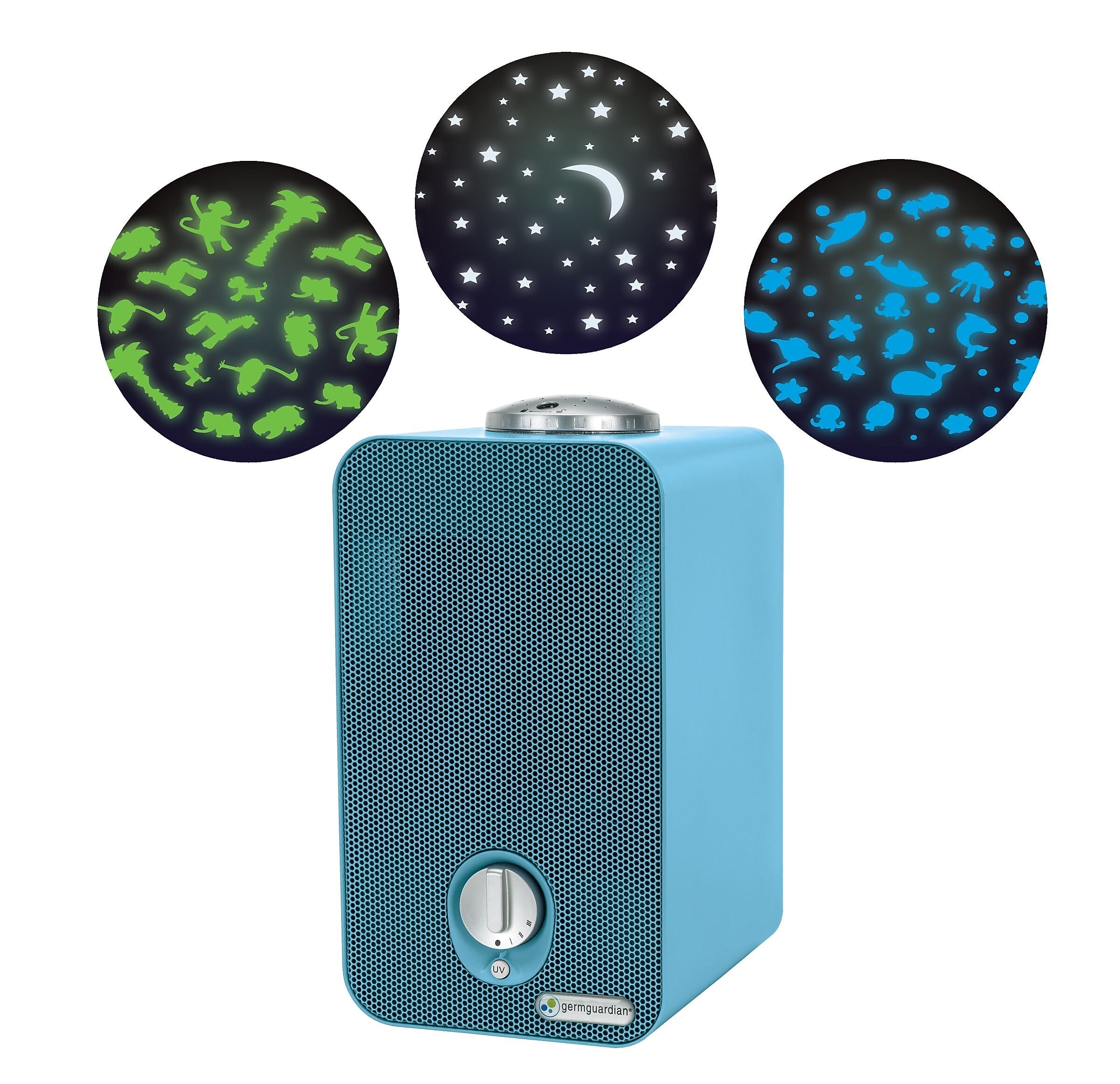 GermGuardian 4-in-1 HEPA Tabletop Air Purifier, 3-Speed, Blue (AC4150BLCA)