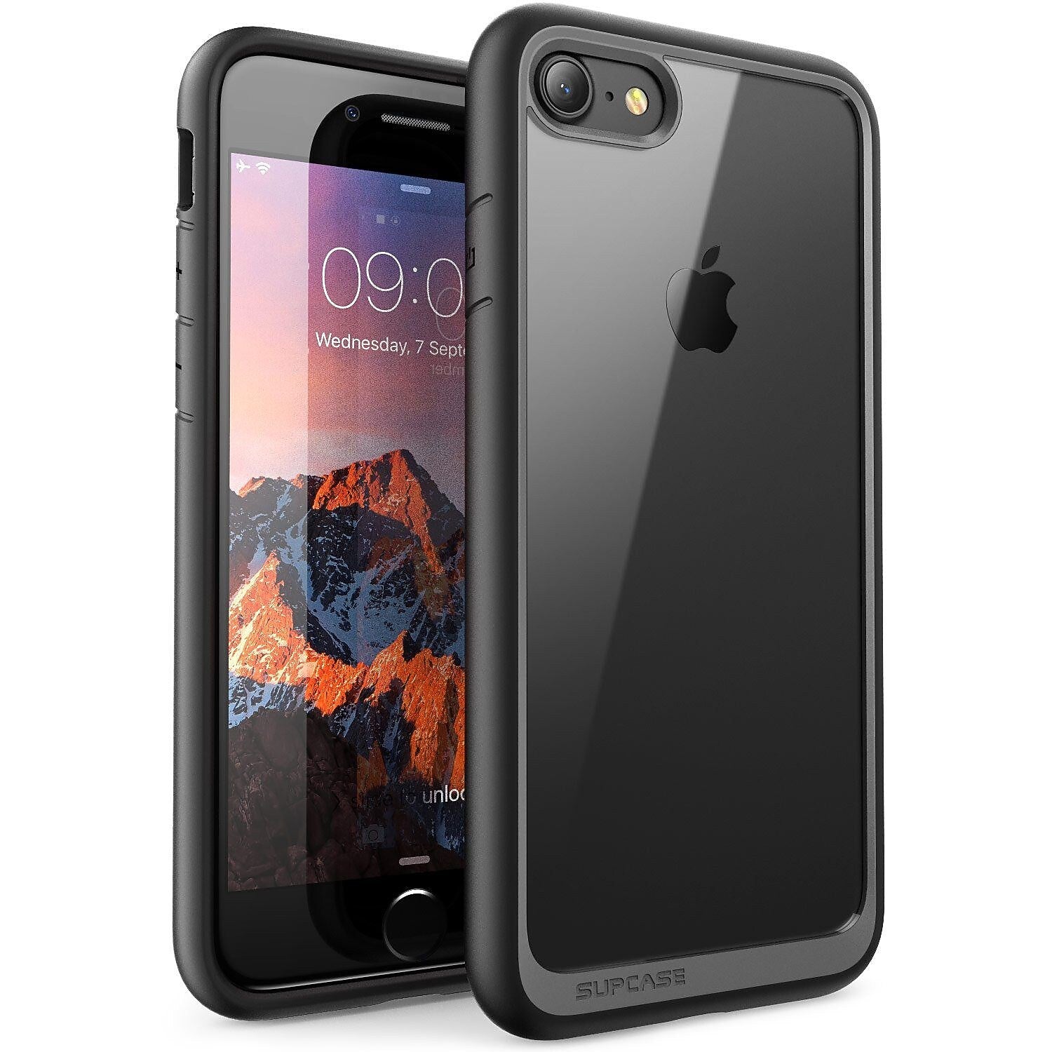 SupCase Black Slim Case for iPhone 8 (S-IPH8-UBSTY-BK)