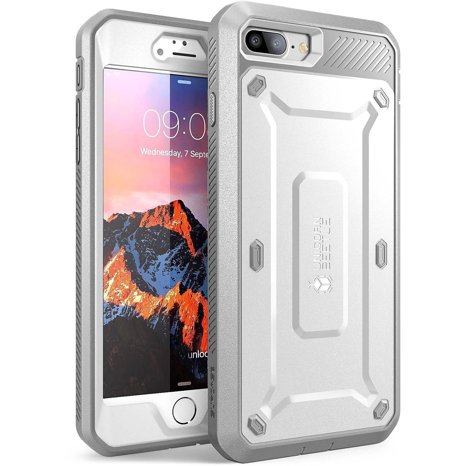 i-Blason SUPCASE White Case for iPhone 8 Plus (S-IPH8PUBPRWHGY)